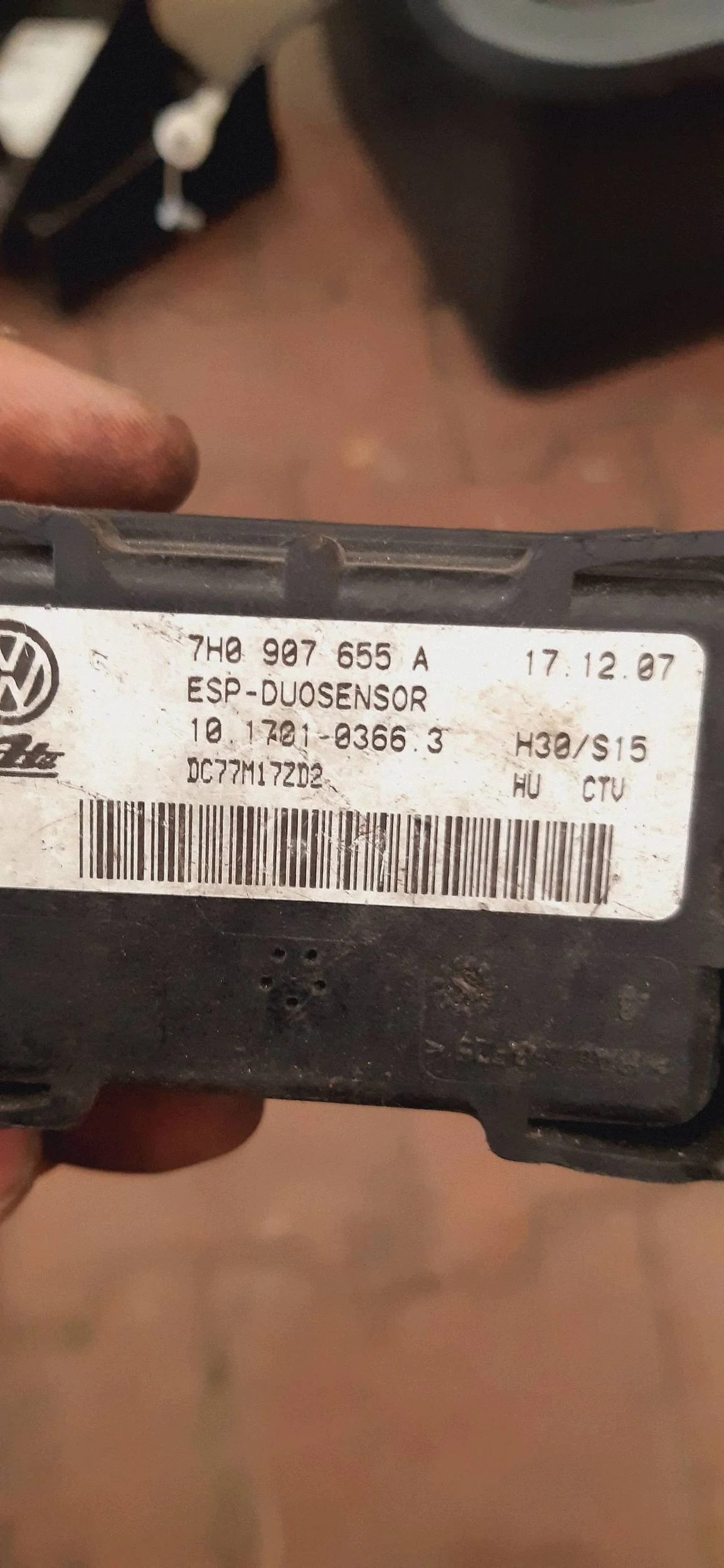 ESP Beschleunigungssensor Audi Q7 4L 10170103663 image 3