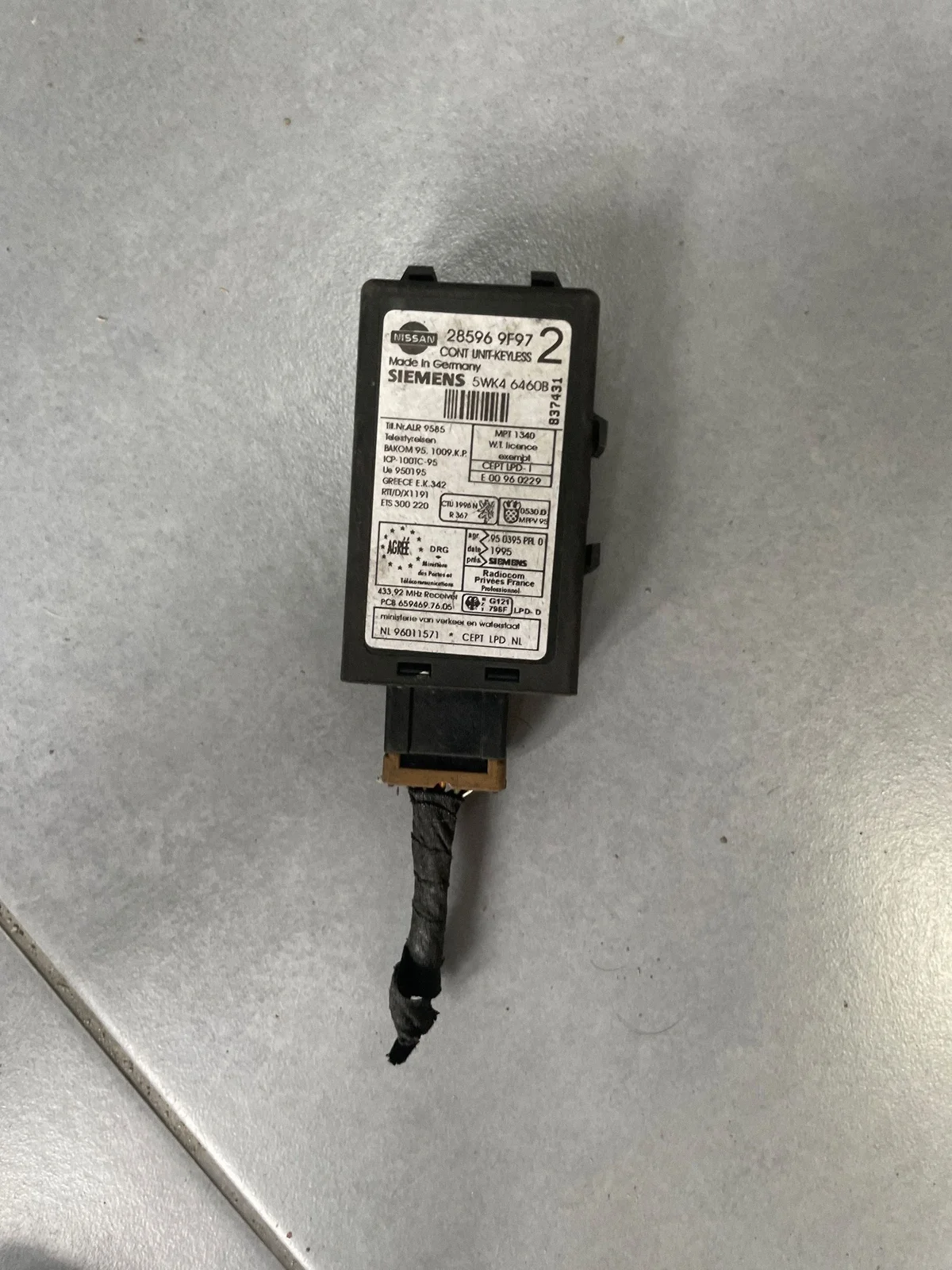 Módulo Inmovilizador Nissan Primera 285969F97