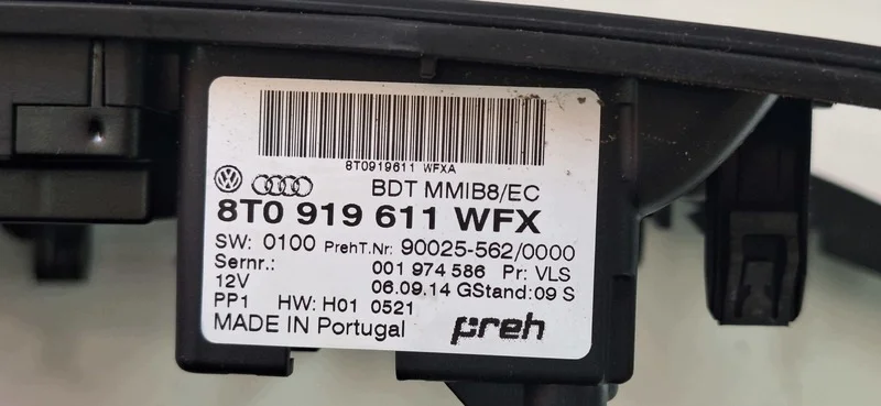 Bedienteil Radio MMI Audi A4 B8 8T0919611WFX image 9
