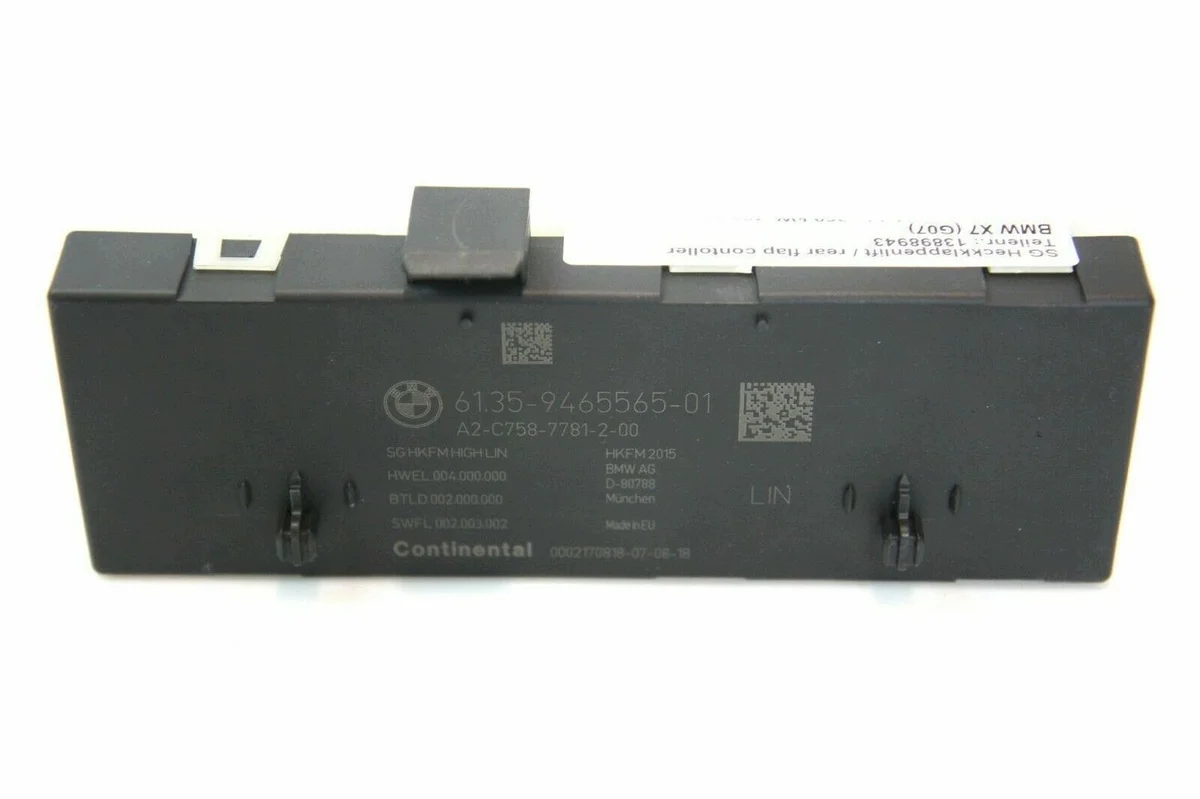 Trunk Lid Handle Control Module BMW X7 OEM 9465565