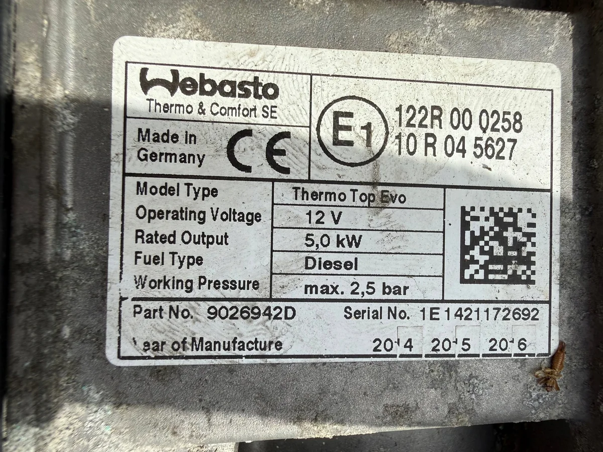 Webasto standkachel BMW X3 F25 9330609 image 3