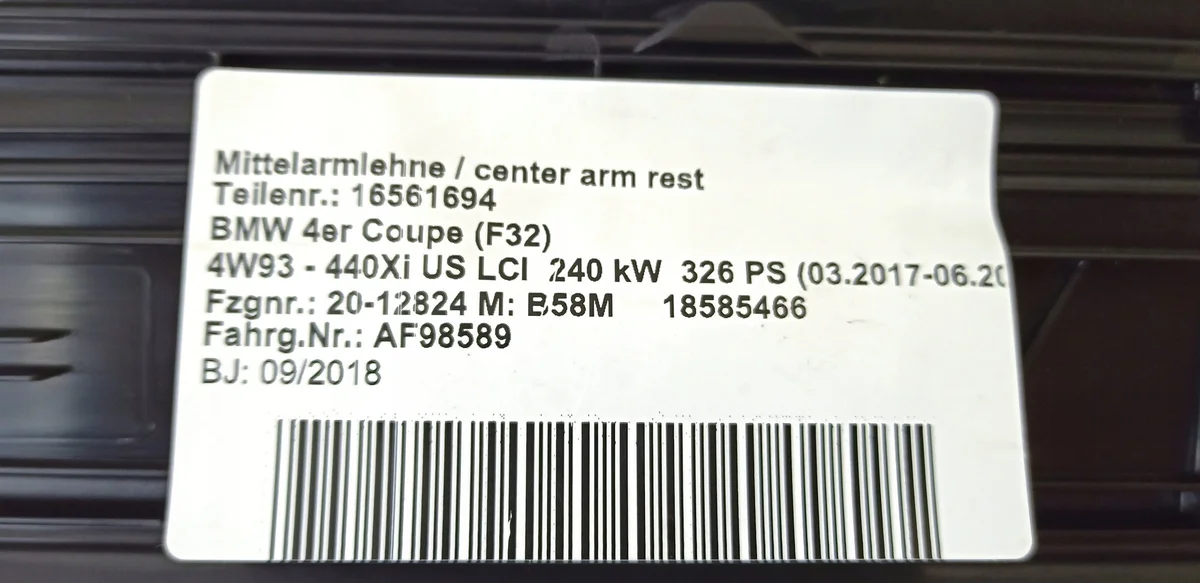 Schwellerleiste vorne BMW Serie 4 OEM AF98589 image 7