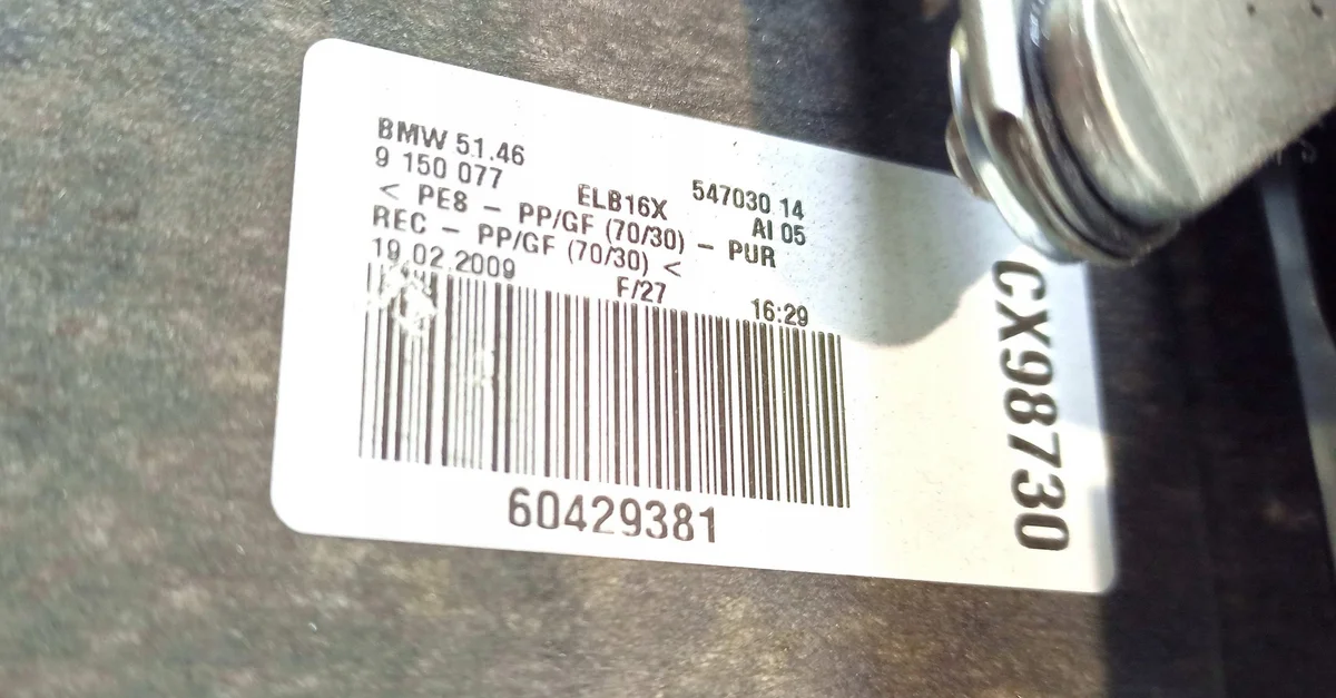 BMW Serie 7 Ablage Kofferraum OEM CX98730 image 5