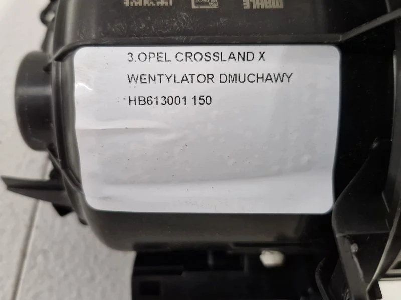 Opel Crossland X Ventilador Calefacción HB613001 image 4