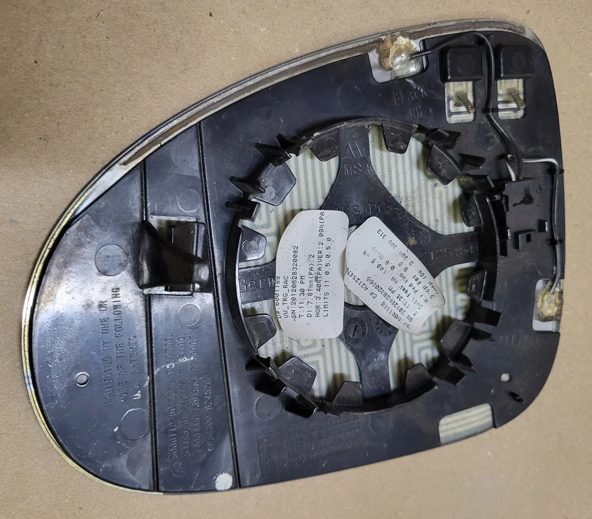 VW Spiegelglas Rechts Vorne Gebraucht A2125454 image 5