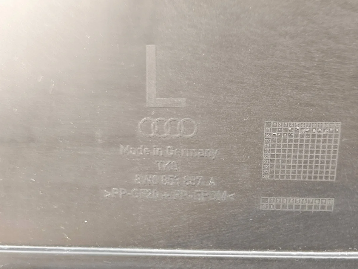 Lokasuojalevy Audi A4 B9 8W0853887A image 4