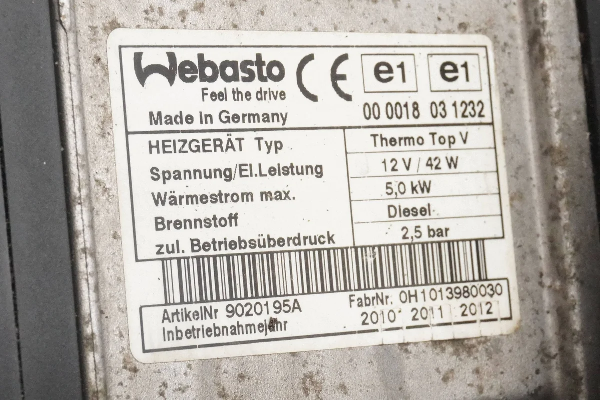 Webasto VW Caddy Aquecedor Estacionário 3C0815005AR image 8