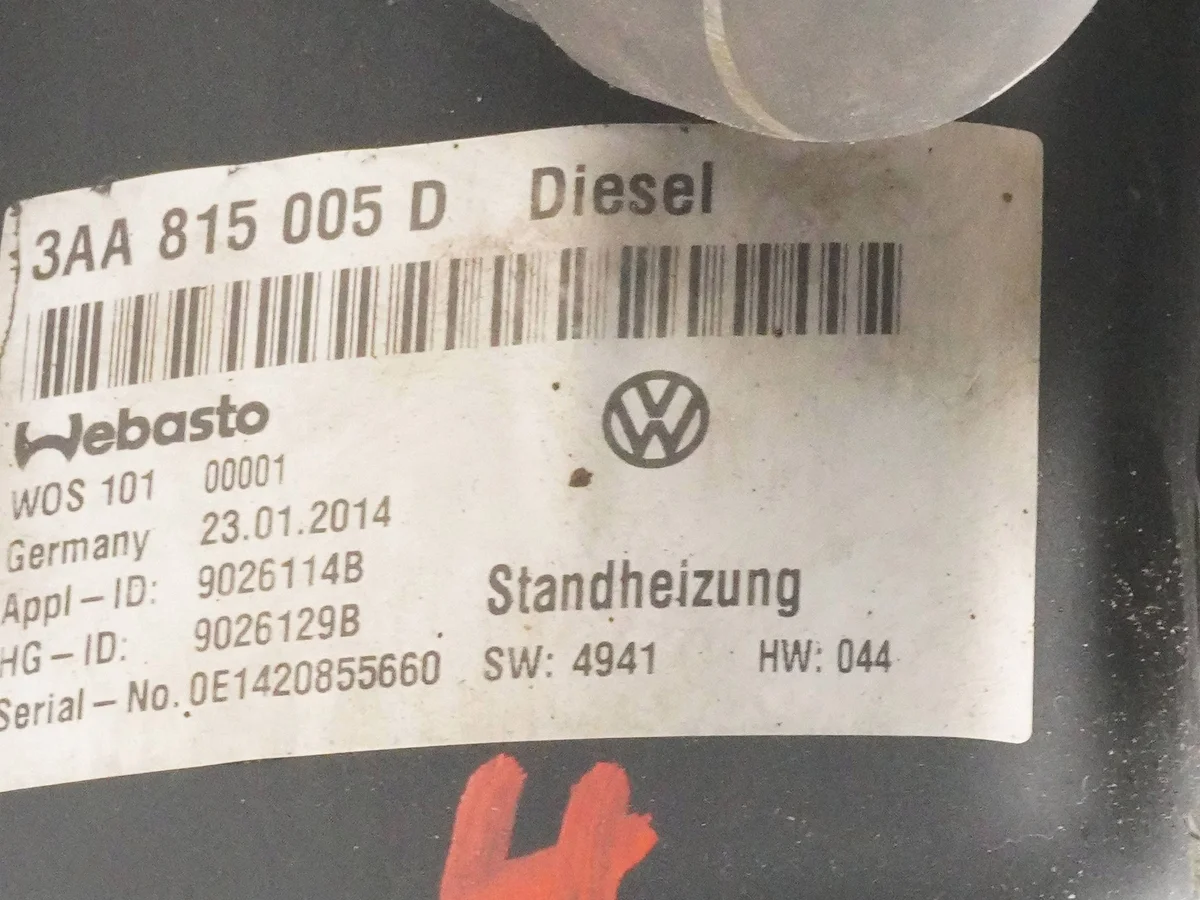 Webasto Riscaldamento per VW Passat CC 3AA815005D image 8