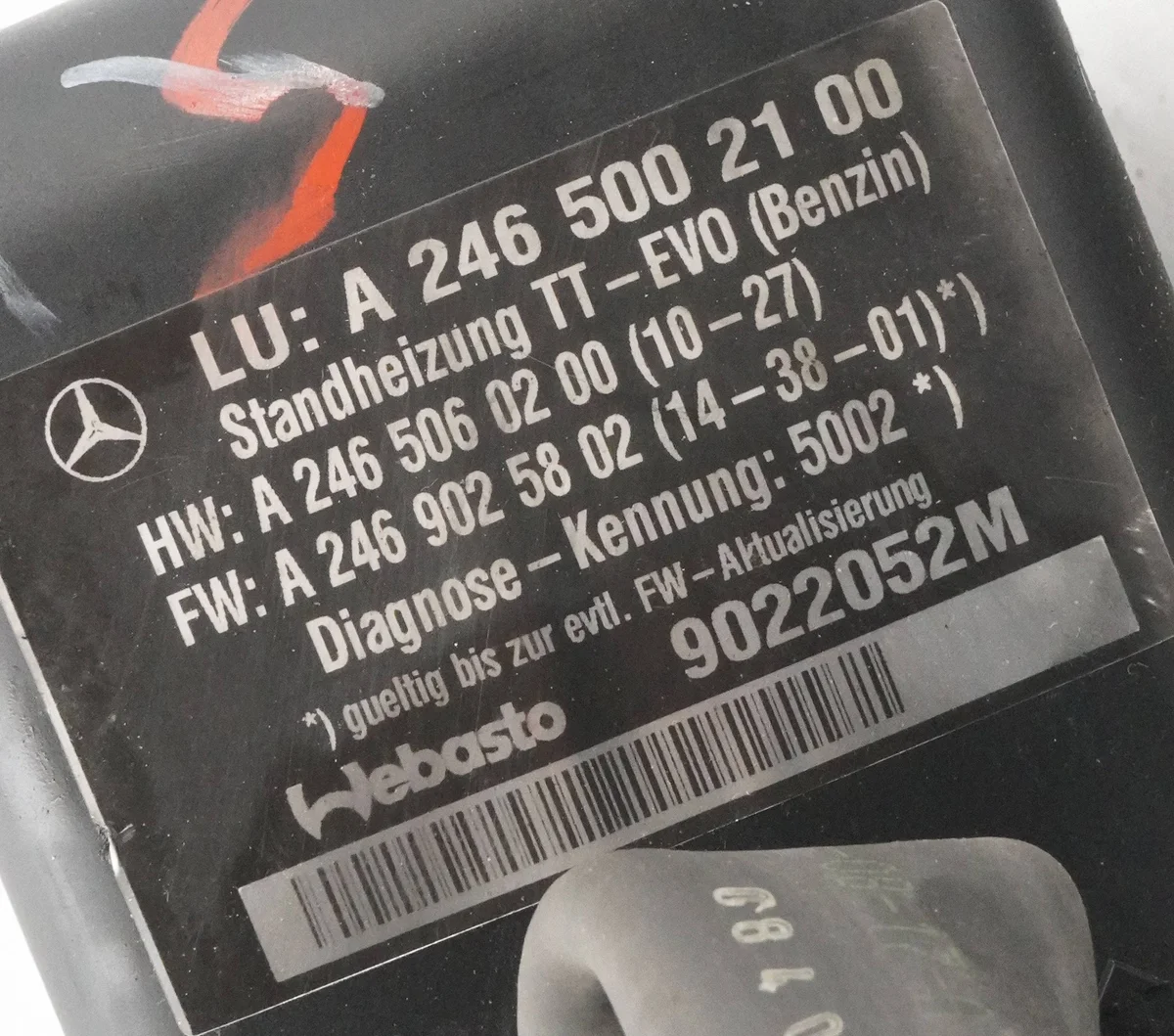Webasto standkachel Mercedes W246 W242 A2465002100 image 10