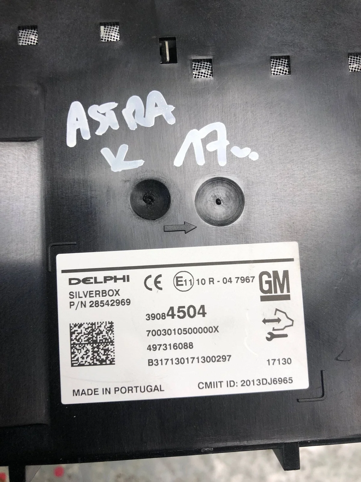 Opel Astra K Radiomodul 39084504BILI image 4