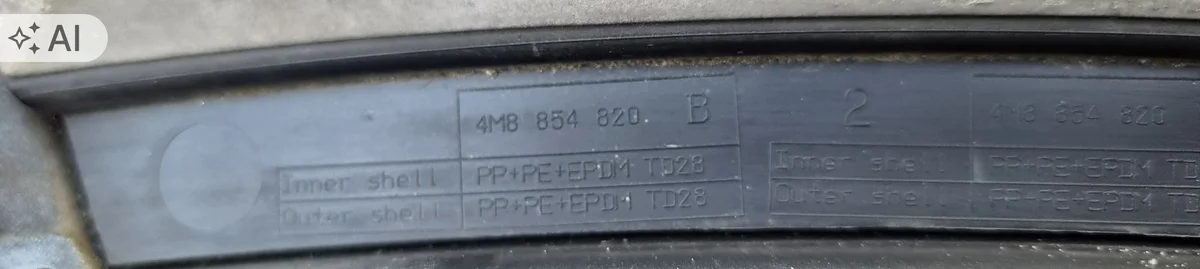 Kotflügelverkleidung Hinten Rechts Audi Q8 4M8854820B thumbnail 5