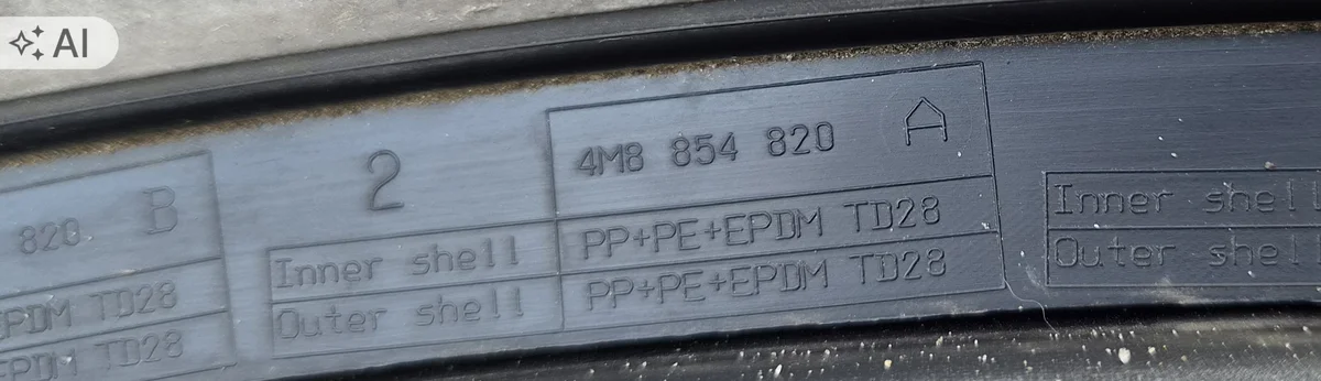 Kotflügelverkleidung Hinten Rechts Audi Q8 4M8854820B thumbnail 6