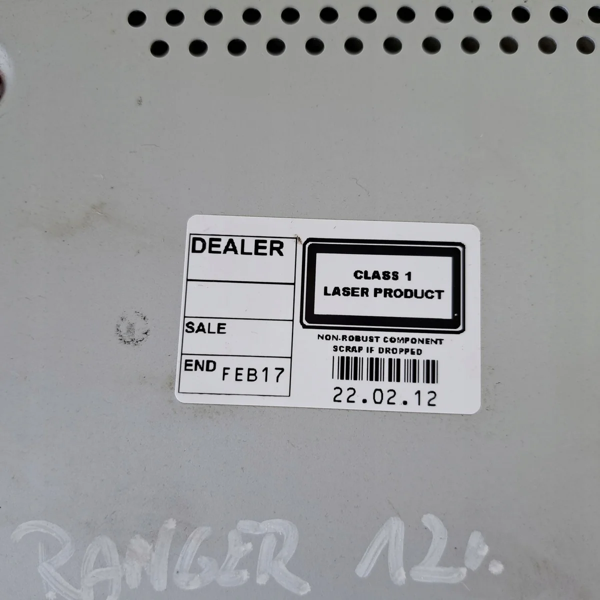 Module radio Ford Ranger 2012 CD image 3