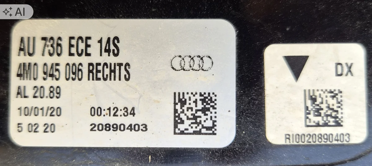 Rückleuchte Nebel Rechts Audi Q7 4M0945096 image 7