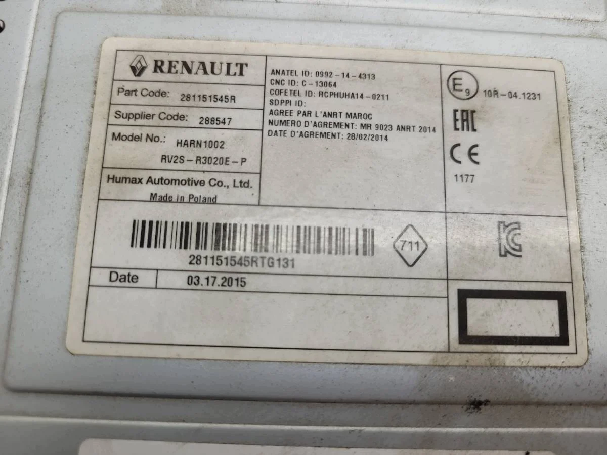 Radio USB Bluetooth Renault Kangoo II 281151545R image 5