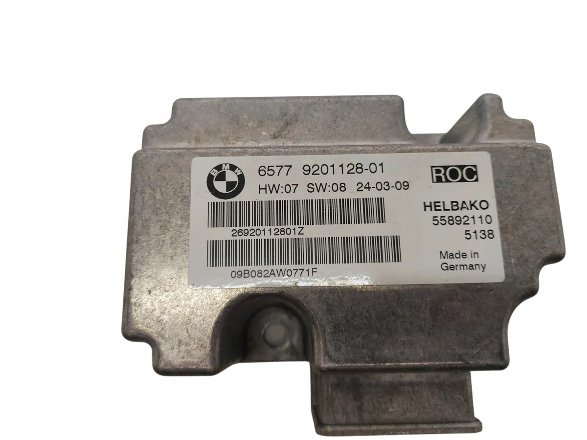 BMW E88 E93 Airbag Module Controller 9201128 image 4