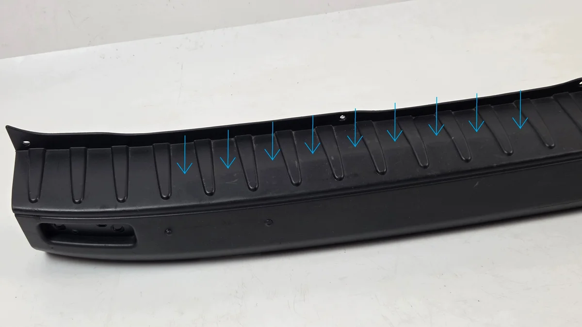 Ford Transit Custom Mk8 Stoßstange hinten gebraucht image 3