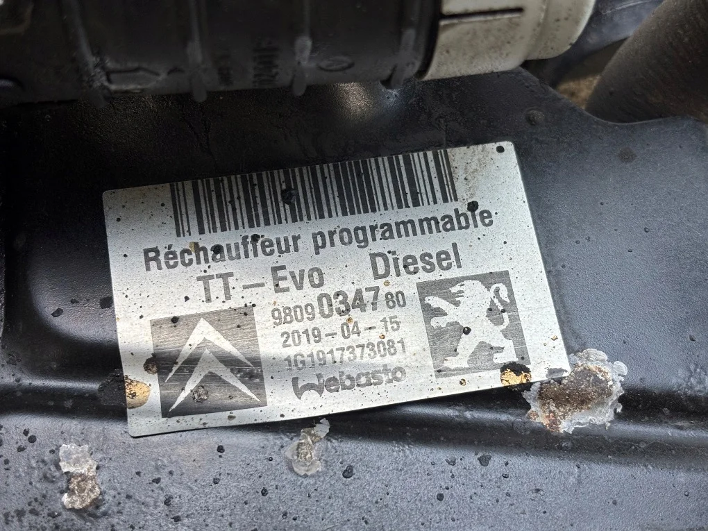 Zusatzheizung Webasto 9809034780 für Citroën Jumpy image 3