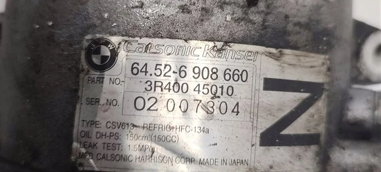 Compressor AC BMW E49 1.8 1.9 Usado OEM 6908660 image 3