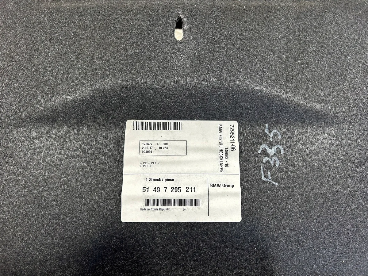 BMW 4 F32 F33 Kofferraumklappenverkleidung 7295211 image 6