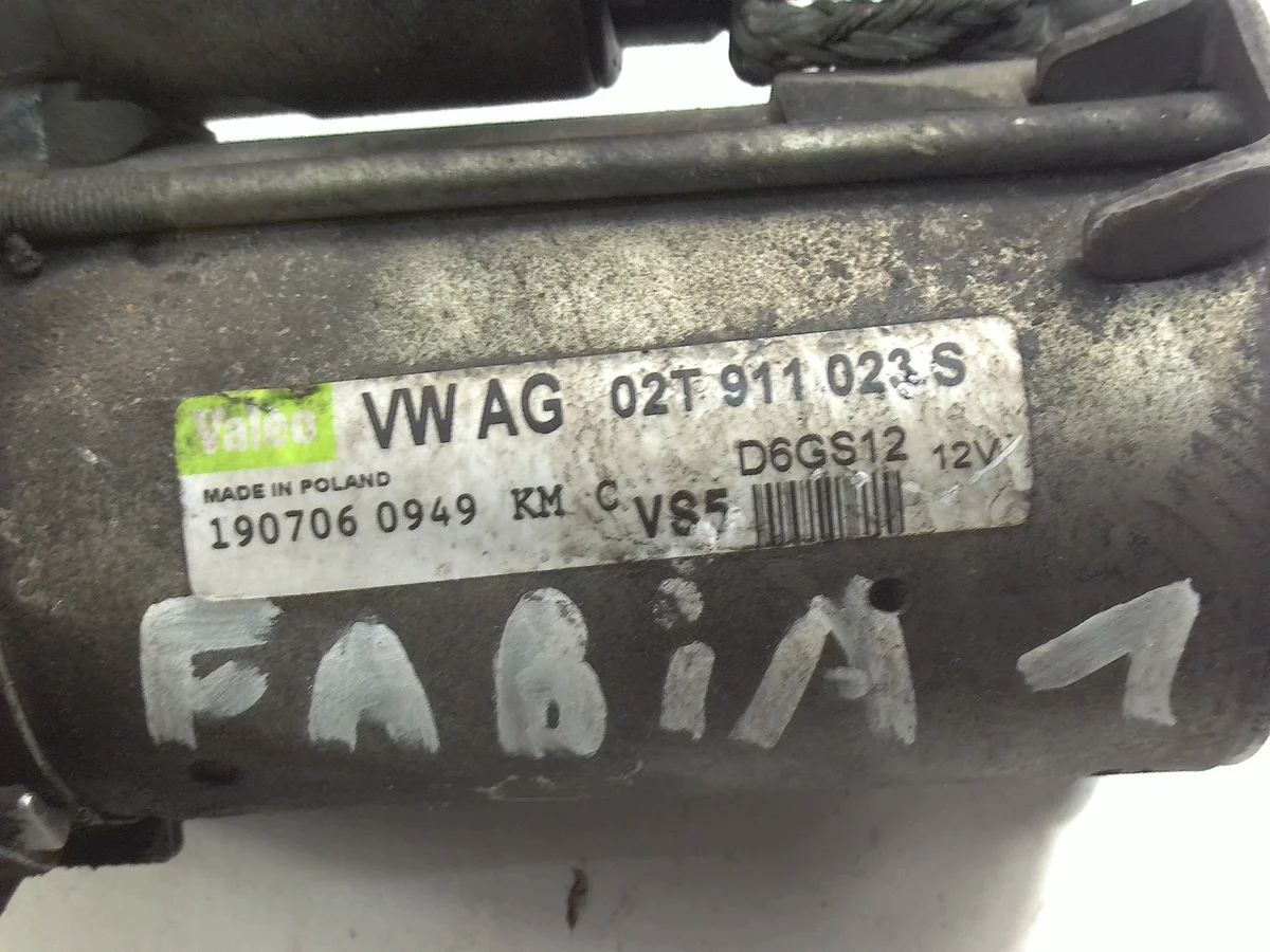 Skoda Fabia I 6Y: Motor de arranque 02T911023S image 4