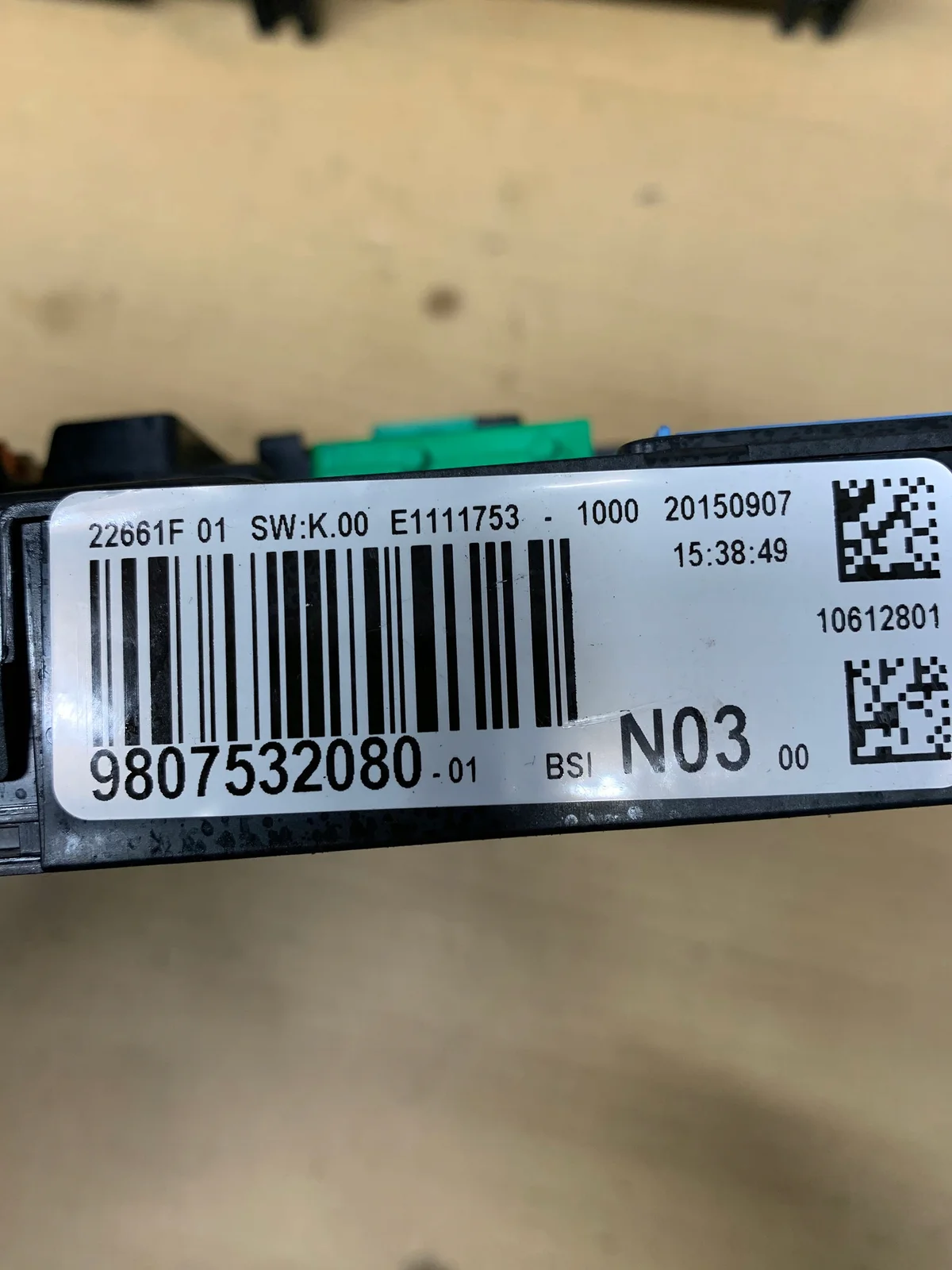 BSI Modul 9807532080 Peugeot 208 Citroen image 7