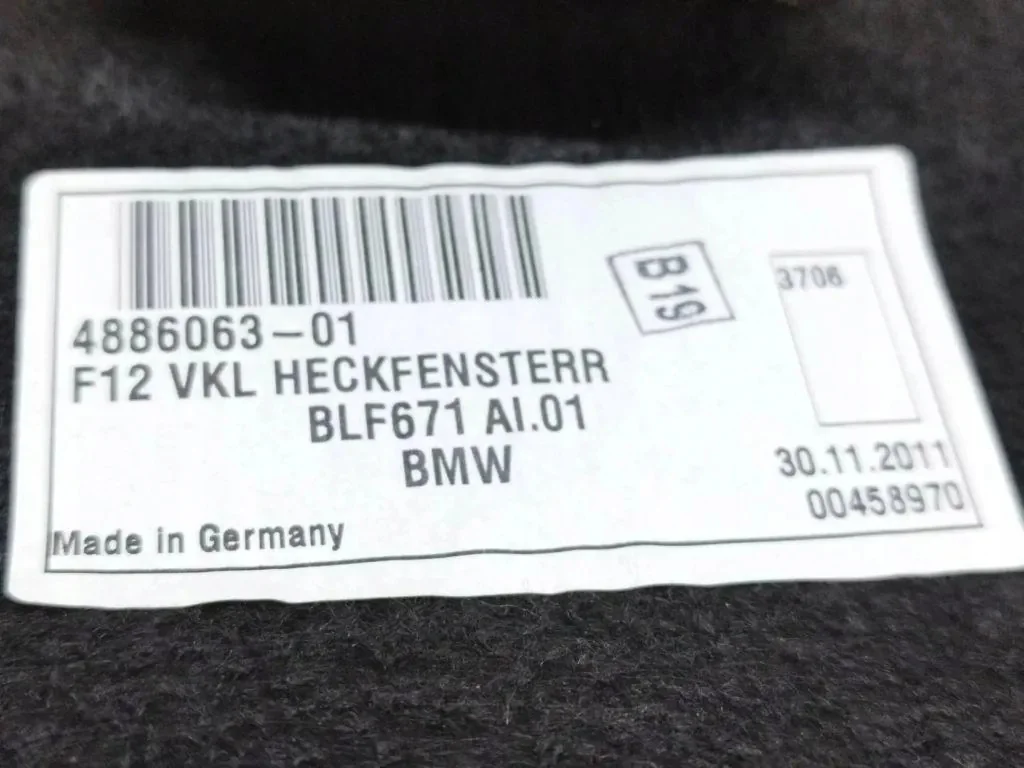 BMW 6 Cabrio F12 4886063 garniture coffre image 7