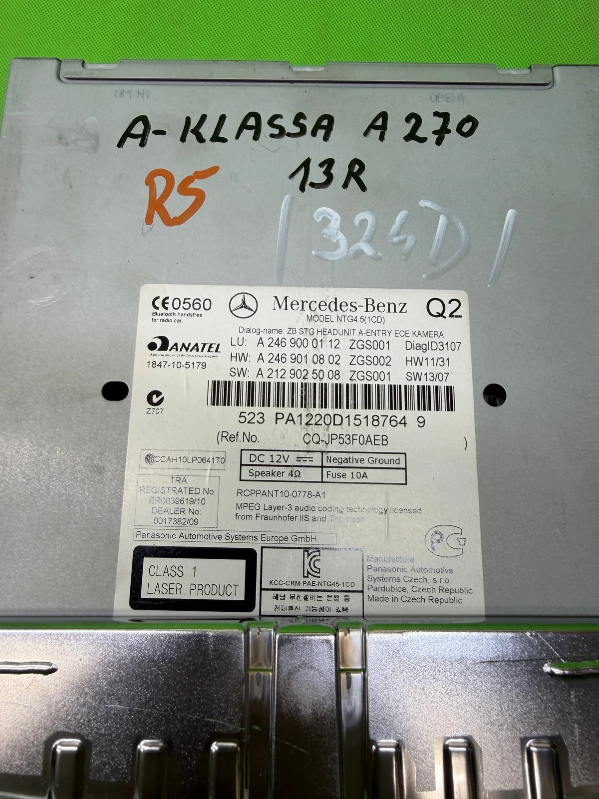 Radio Navigointi Mercedes A2469000112 Käytetty image 4