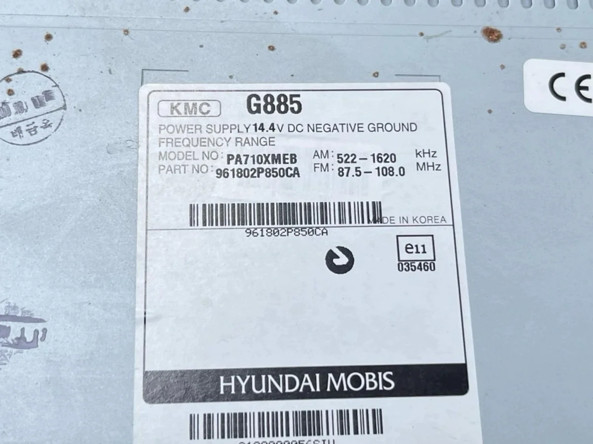 Radio Kia Sorento XM 2011 961802P850CA image 8