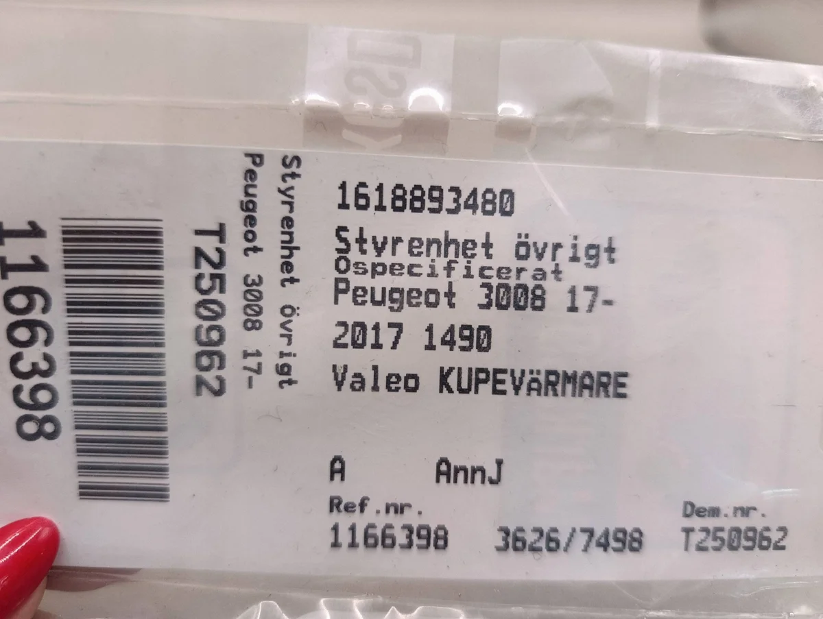Peugeot 3008 II Klimaanlage Panel 9811039280 thumbnail 1