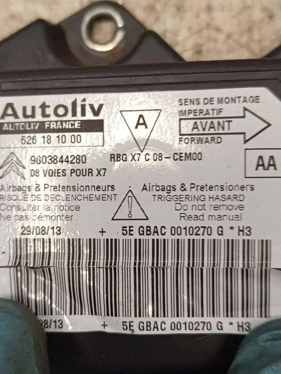 Sensor Airbag Citroen C5 III X7 LIFT 9803844280 image 3