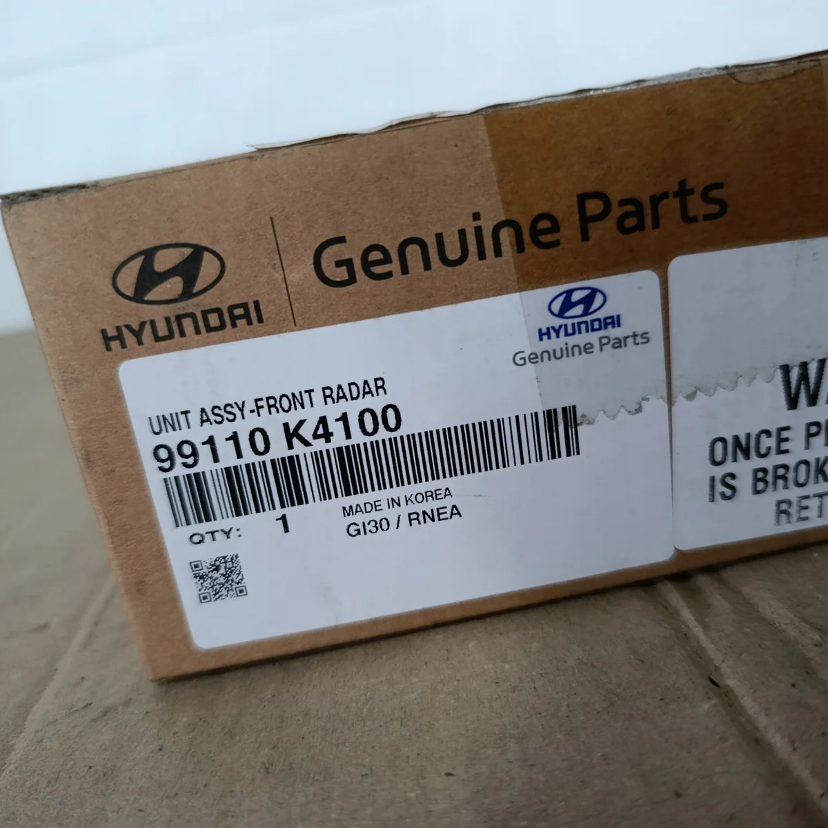 Capteur Radar ACC Hyundai Kona Niro 99110-K4100 image 3