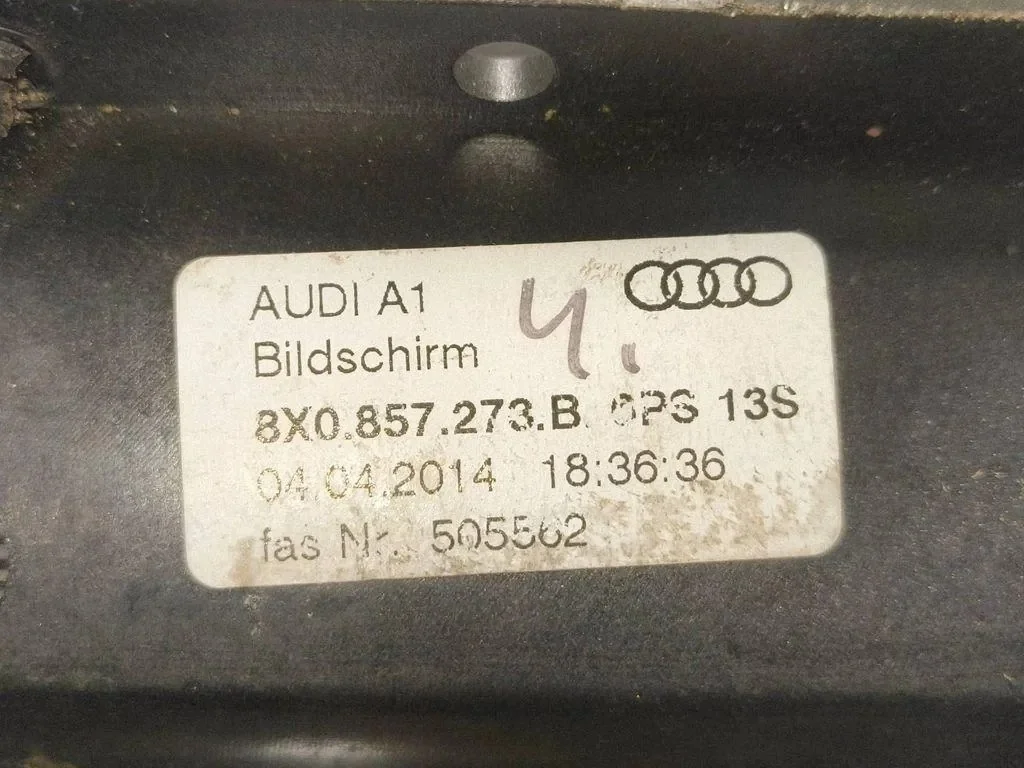 Tela Navegação Audi A1 8X1 8XK 505562 Usada image 5