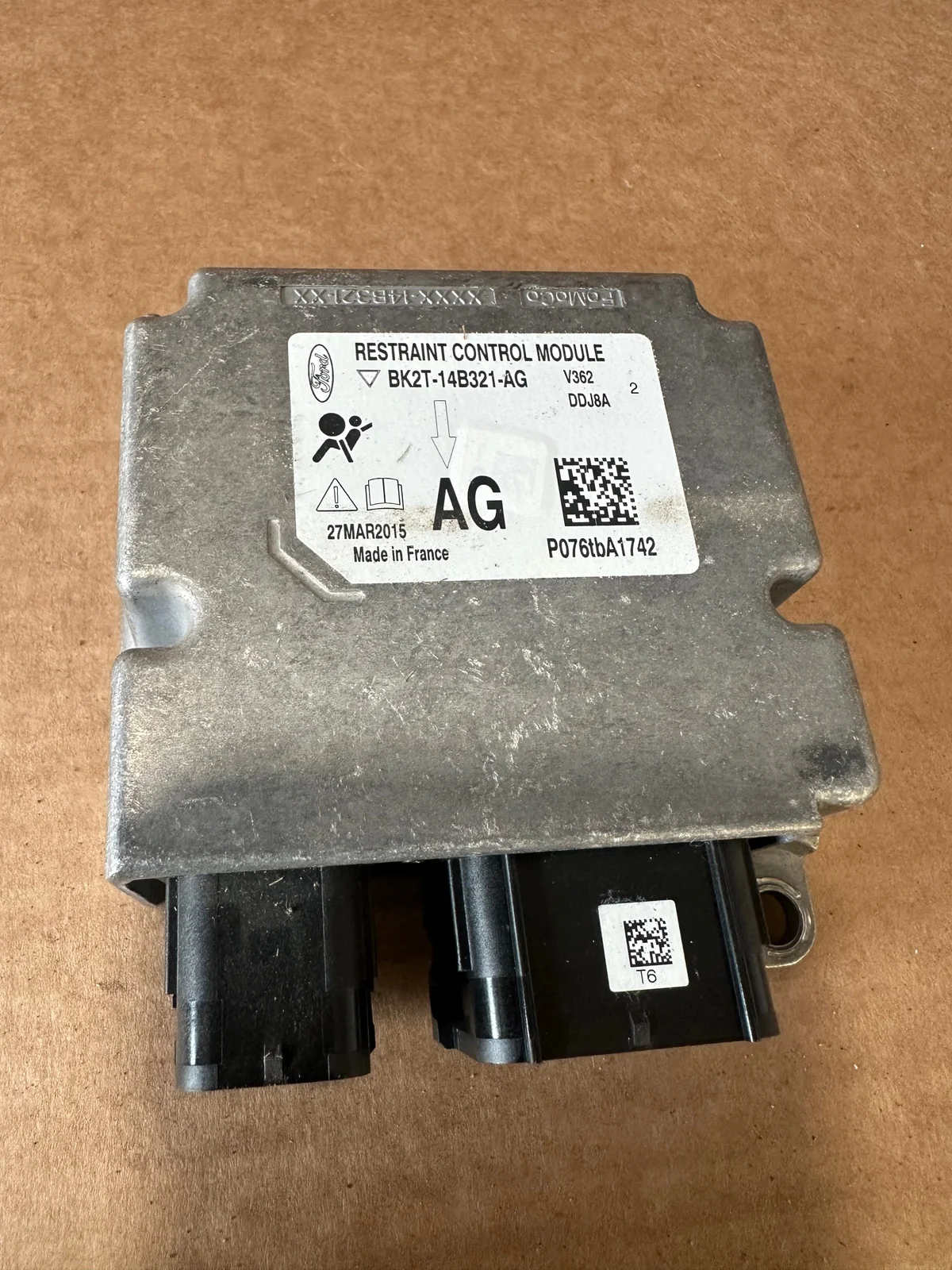 Ford SRS Control Module BK2T-14B321-AG Used