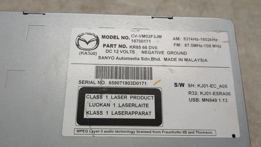 Mappe CD/DVD Mazda CX-5 (KE, GH) 659071803D0171 image 7