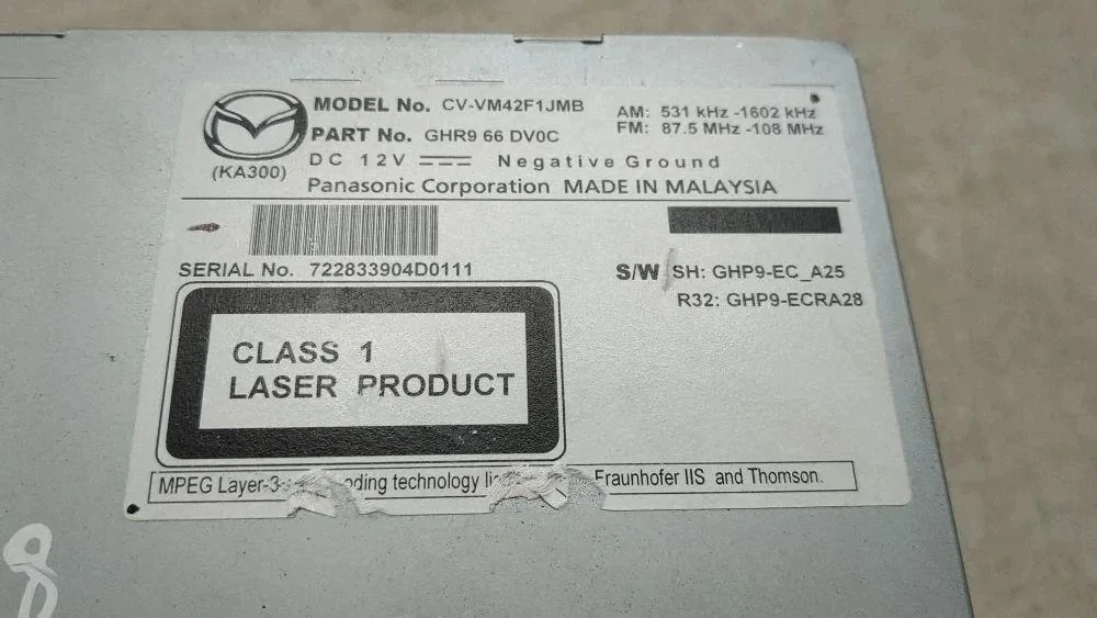 Mapas Navegação Mazda 6 Sedan GHR966DV0C image 8