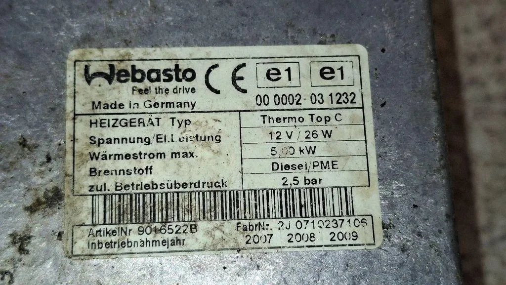 Webasto Audi Q7 2.97L Diesel Usado image 4