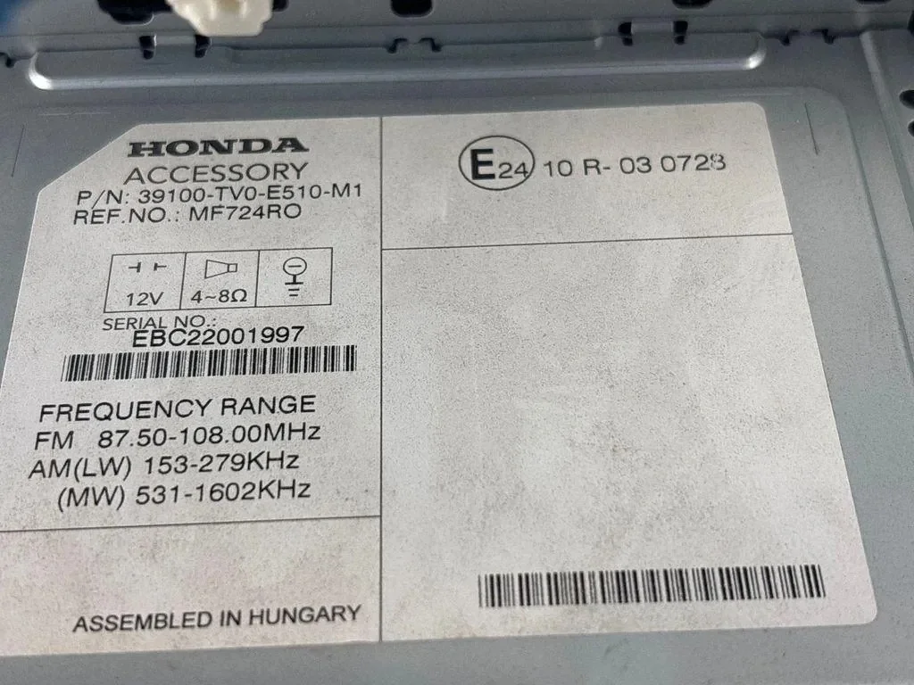 Navigationskarten HONDA CIVIC IX (FK) CD/DVD image 4