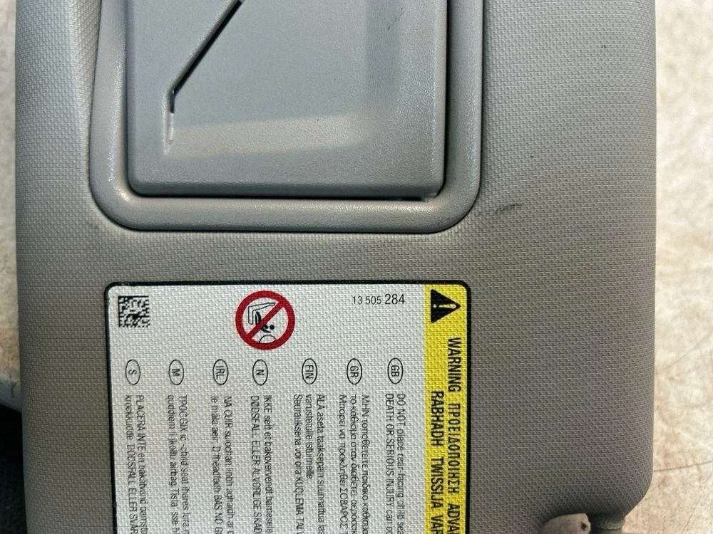 Left Sun Visor CHEVROLET AVEO Hatchback 13505284 image 4