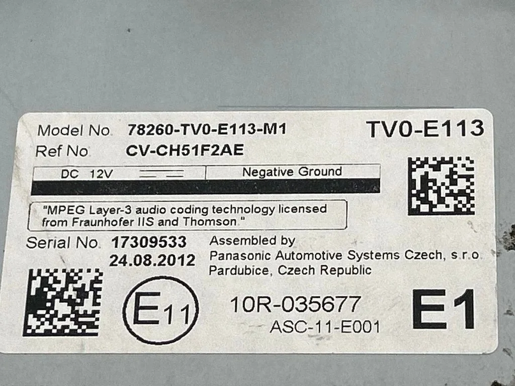 HONDA CIVIC IX Navigation Display 17309533 image 4