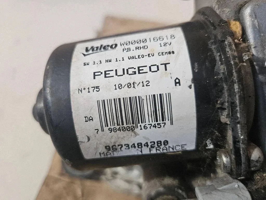 PEUGEOT RCZ W000016618 Pyyhkijän moottori image 5