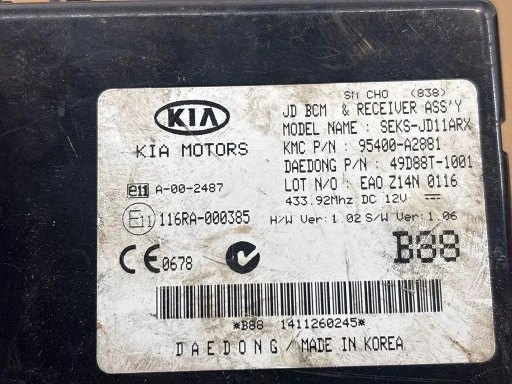 Kia Cee'd JD komfortimoduuli 49D88T1001 image 3