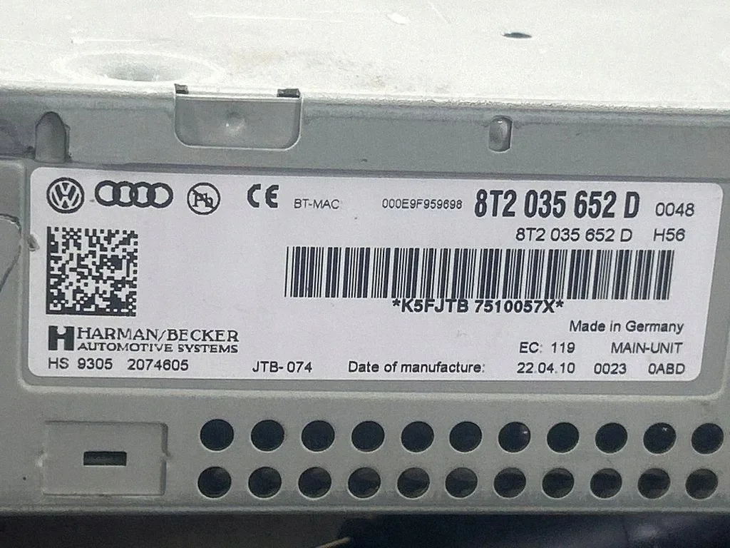 Audi OE 8T2035652D Radio/Navigationsmodul image 6