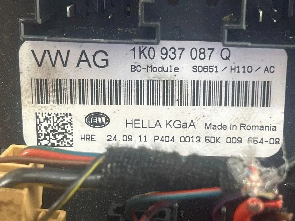 SEAT ALTEA Comfort Module 1K0937087Q Used image 4