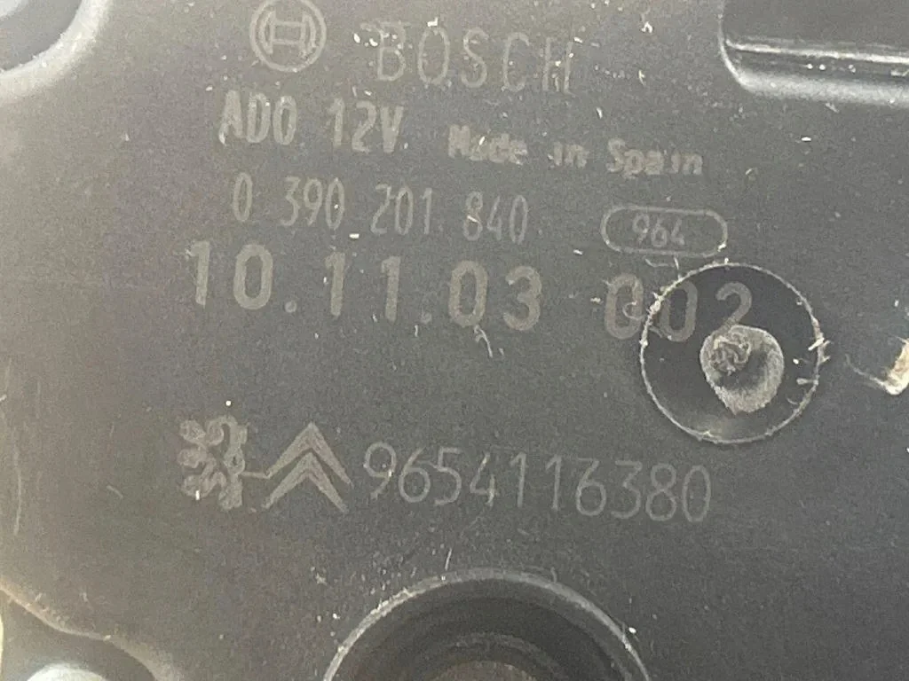 Moteur essuie-glace arrière Citroen 9654116380 image 4