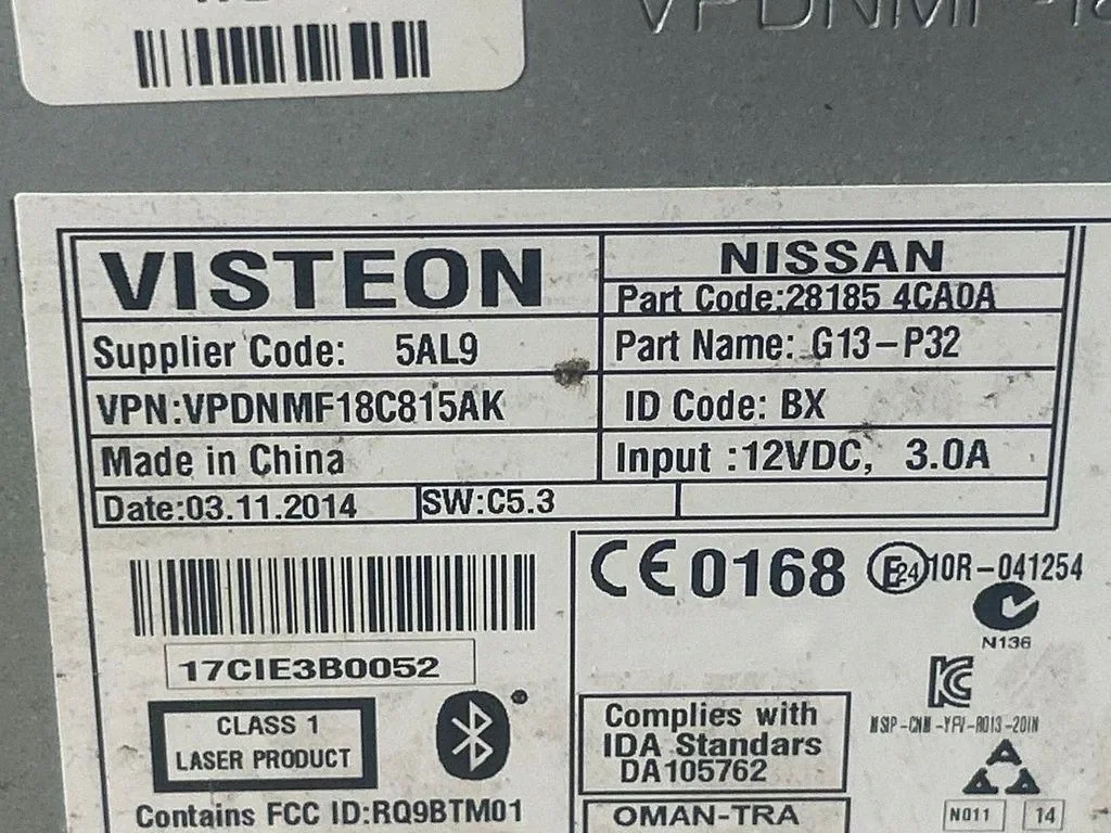 Navi-Karten CD/DVD Nissan Qashqai II G13P32 image 5