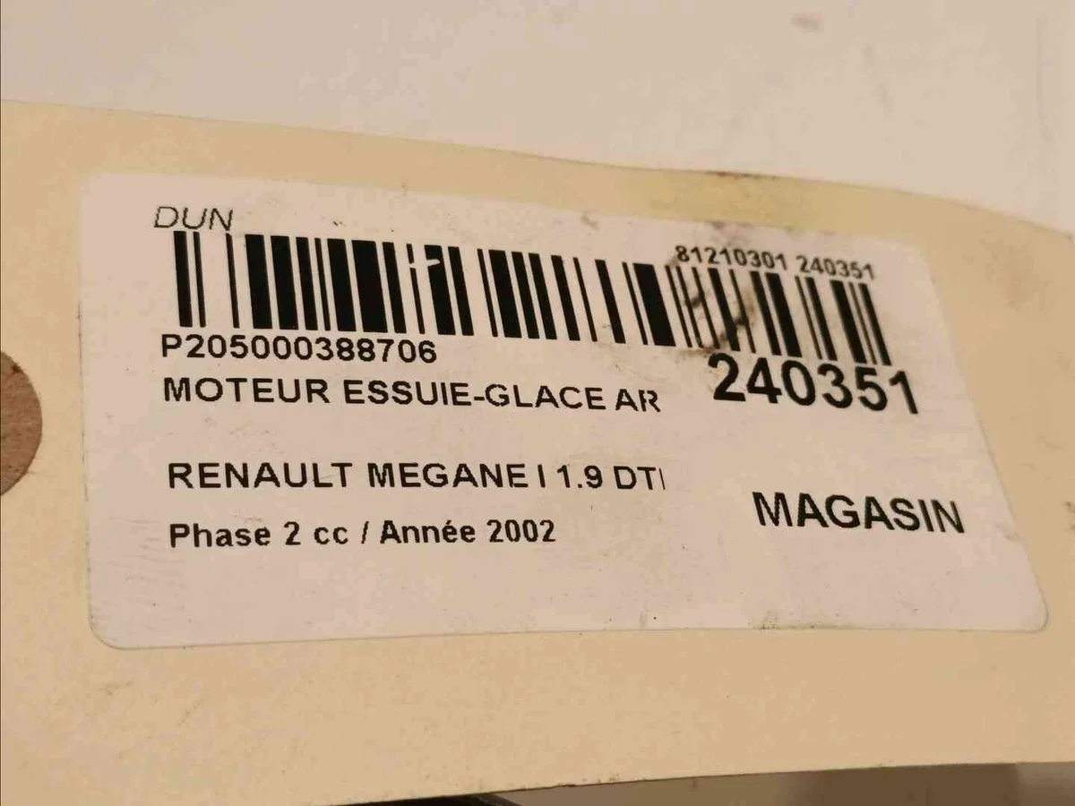 Motor Scheibenwischer hinten Renault Megane I image 4
