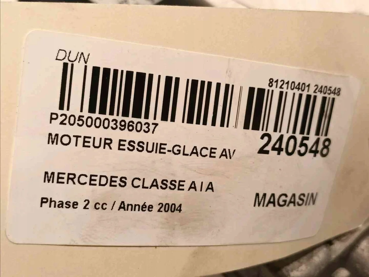 Moottori pyyhkijälle Mercedes A170 A1688203442 image 5