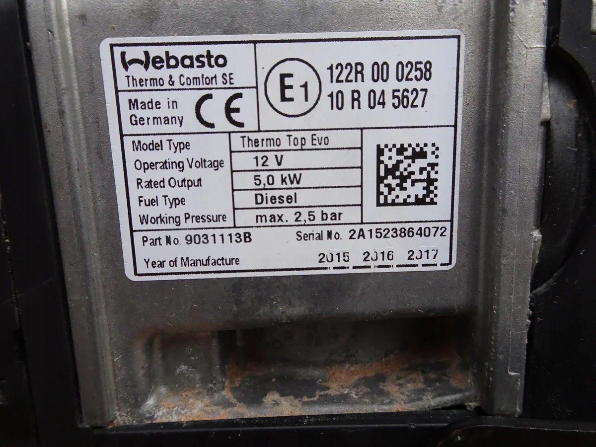 Webasto VW Tiguan II Caddy Passat 5QF815005G image 8