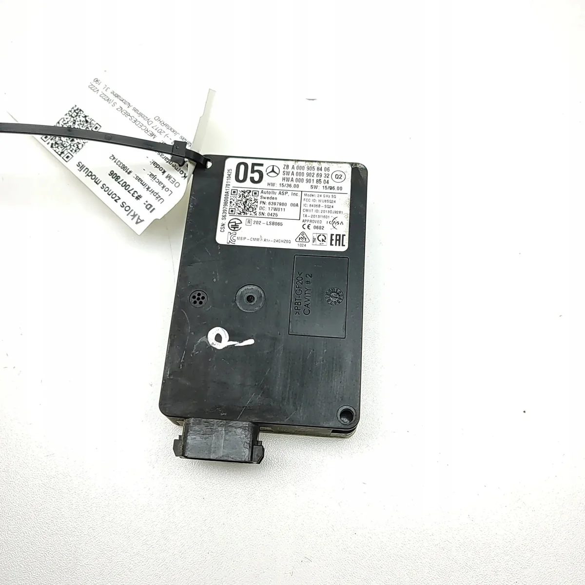 Sensor Radar Mercedes S W222 A0009026932 image 3